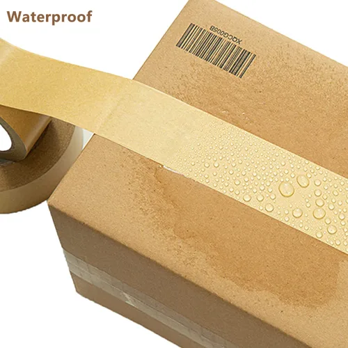 Miniatura 8 de TooCust Cinta de papel Kraft autoadhesiva,2 "X55YD,Cinta de papel marrón, Cinta de embalaje marrón biodegradable,Cinta de embalaje de papel