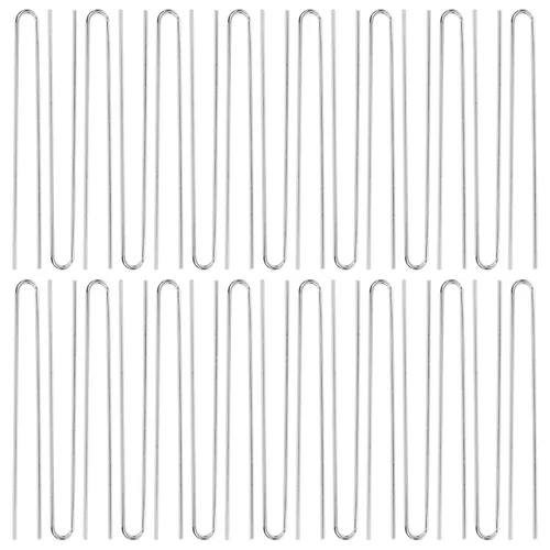 Miniatura 9 de Lawie Paquete de 30 horquillas para el cabello en forma de U de 4 pulgadas, color dorado plateado, palillos para el cabello, palillos largos