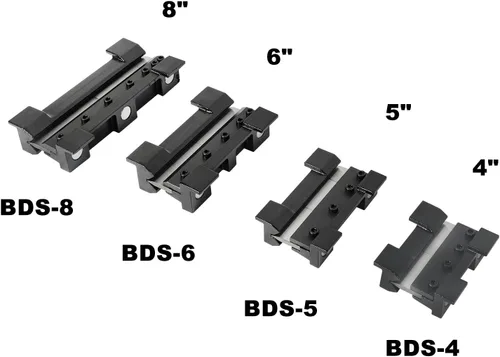 Miniatura 8 de KAKA INDUSTRIAL BDS-4, Juego de matrices de freno de tornillo de chapa de 4 pulgadas, montaje de tornillo de banco magnético