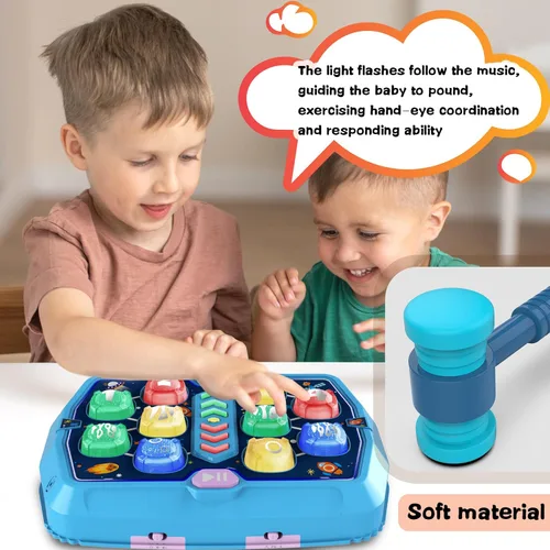 Miniatura 5 de Whack Game - Juguetes para niños de 3, 4, 5, 6 años, juguetes para niños de 2 a 4 años, 3 modos y juguete interactivo ligero para niños pequeños