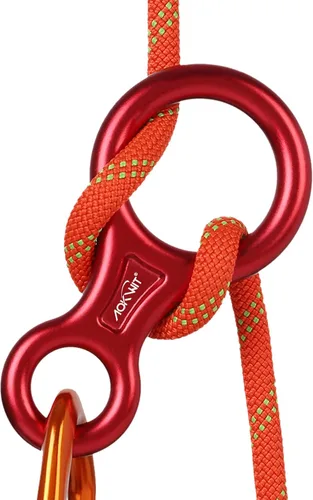 Miniatura 11 de Rescate Figura 8 Descender Equipo de descenso Equipo de descenso 35KN/7,716.2 lbs 7075 Aleación de aluminio Placa de aparejo para escalada Belaying