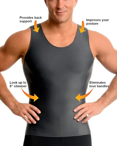 Miniatura 5 de Insta Slim musculosa de compresión muscular (Int) para hombre