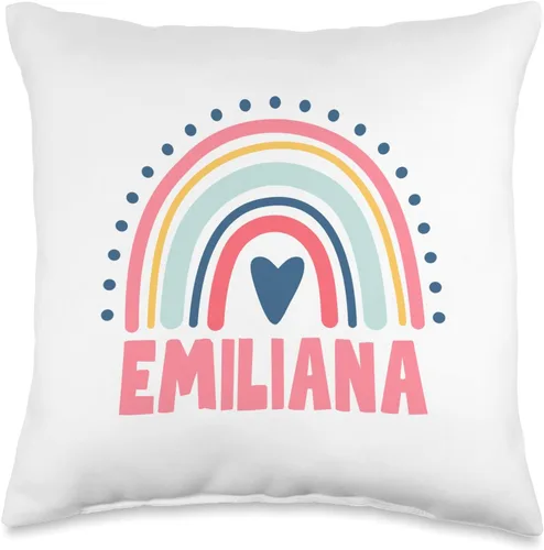 Idea Regalo Personalizzata con Nome Gifts Idea Emiliana Name Custom Woman Myth Legend - Almohada para fiesta de cumpleaños, 16 x 16 pulgadas,