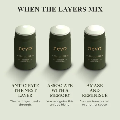Miniatura 7 de Nevo Desodorante en barra Multi Scent con capas Desodorante sin aluminio para mujeres y hombres Todo natural, orgánico, vegano, no tóxico