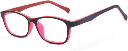 Miniatura 11 de Gafas de sol para niños, antiazules, rectangulares, antigolpes, con luz azul, UV400, antirreflejos, Negro