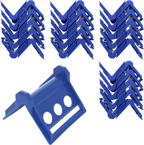 Bob's Industrial Supply BISupply - Protector de borde de esquina de carga, 40 unidades, protectores de borde plano azul, protectores de esquina de