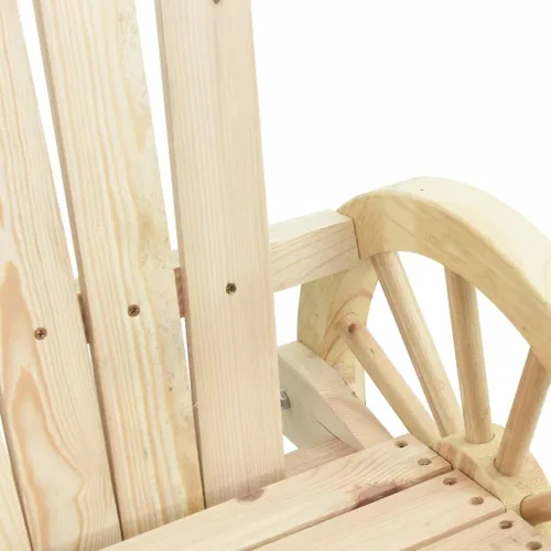 Miniatura 4 de vidaXL Patio Adirondack Chair, Chaise Lounge Chair, Lawn Chair for Balcony Backyard Deck, Outdoor Seating, Farmhouse Style, Solid Wood Fir Marrón