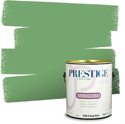 Miniatura 190 de PRESTIGE Pintura exterior e imprimación en uno, aloe, plano, 1 galón