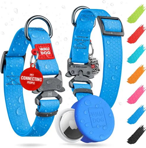 Miniatura 29 de WAUDOG Collar de Perro Impermeable - Collar de Perro Ajustable para Perros Grandes, Pequeños y Medianos - Collar de Perro Desmontable Impermeable
