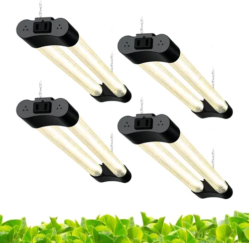 Miniatura 10 de Hlite Paquete de 4 luces LED de cultivo de 16 pulgadas, luces de cultivo enlazables para plantas de interior, luces de plantas de espectro completo