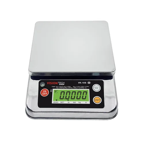 Miniatura 9 de VisionTechShop VK-2D - Báscula de cocina de alimentos de alta calidad de 0.00 oz, conmutable en libras/oz/kg/g, báscula de alimentos con placa