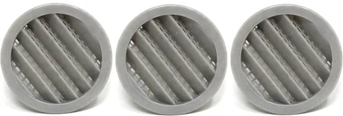 Miniatura 23 de 2.5 "rejilla redonda de plástico Soffit rejilla de ventilación de aire para reptiles cubierta (6, marrón)