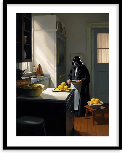 Miniatura 36 de Impresiones de Arte para Cocina de Star Wars - Impresión Giclée de Arte Fino Premium - Póster de Impresión Estético de Darth Vader Boba Fett Yoda
