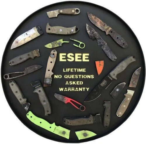 Miniatura 9 de ESEE Cuchillos EXPAT Jaraca Kukri Machete - Funda Cordura - Mango de Madera de Nogal
