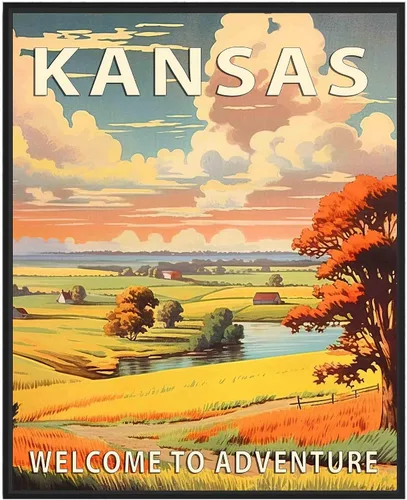 Miniatura 16 de Póster artístico de Alaska, decoración artística de paisaje retro de Estados Unidos, pintura de montaña y paisaje de aventura para dormitorio, sala
