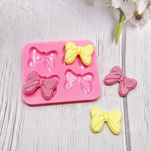 Miniatura 7 de 2 moldes de silicona para moños de ratón para decoración de pasteles, moño, caricatura, mariposa, fondant, para bricolaje, dulces, chocolate, pudín