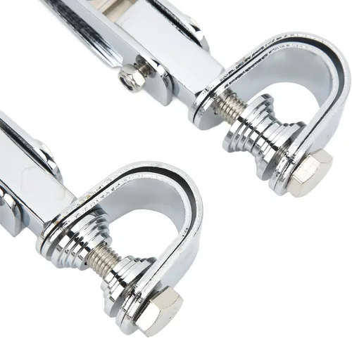 Miniatura 8 de Estriberas Abrazadera en U, mini estriberas para bicicleta, protector de motor, reposapiés para motocicleta, bicicleta de calle con barra de choque