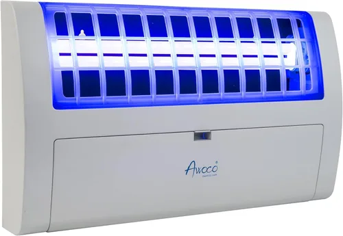 Miniatura 11 de Awoco LED 13W 100V-240V Lámpara de trampa para moscas pegajosa de montaje en pared para capturar moscas, mosquitos, polillas e insectos voladores