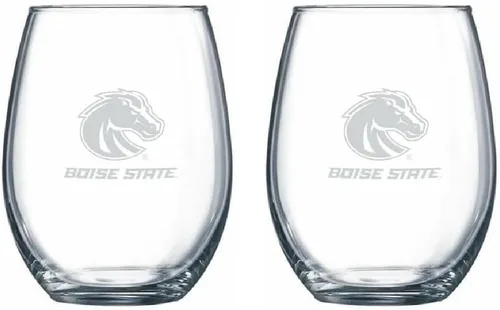 Miniatura 12 de RFSJ Juego de 2 copas de vino o bebidas con logotipo de Satin Frost (Harvard)