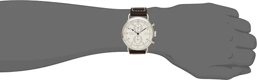 Miniatura 4 de Hamilton H77706553 Reloj automático suizo marrón para hombre con pantalla analógica, Tono-plateado, Cronógrafo