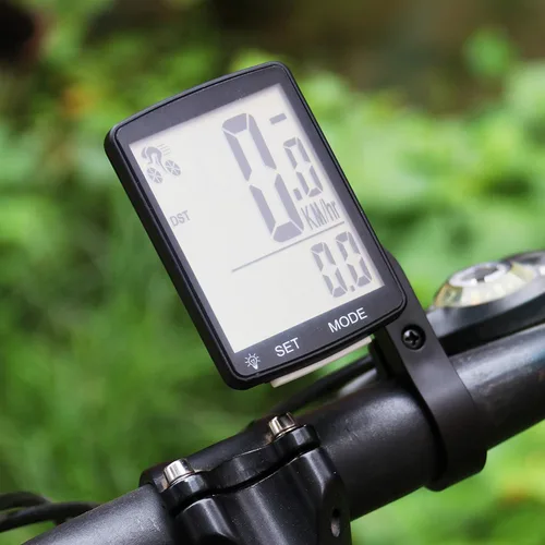 Miniatura 5 de Computadora inalámbrica para bicicleta, 20 multifunciones, velocímetro de bicicleta impermeable real, odómetro de ciclismo con pantalla LCD grande