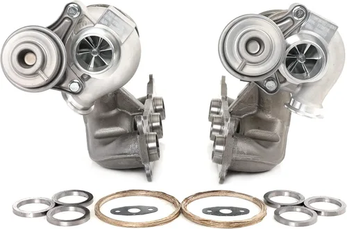 FAPO MOTO 700HP Twin Turbos TD04 17T compatible con BMW N54 535i 135i Z4 X6 740i E60 E61 E82 E88 E89 F71 F01 F02 2008-2010 3.0L Actualización Billet