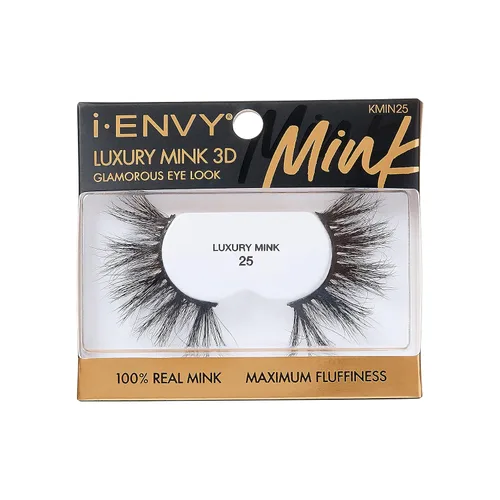 Miniatura 17 de i-ENVY - Pestañas postizas de lujo de la colección de visón, pestañas 100% de visón real, aspecto glamuroso, máxima esponjosidad, ángulo