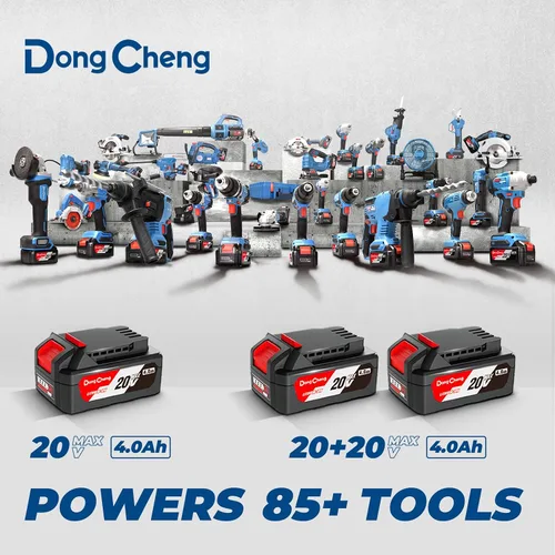 Miniatura 8 de Dong Cheng - Motosierra inalámbrica sin escobillas de 12 pulgadas, con batería de 20V de 4000mAh, velocidad de cadena de 12 m/s, tensado sin
