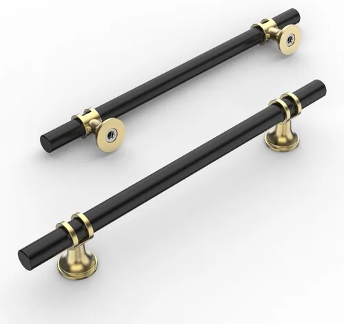 Miniatura 16 de Amerdeco ZH0050 - Paquete de 10 pomos de bronce champán para gabinetes, barra en T de 2 pulgadas, manijas de gabinete de cocina, manijas