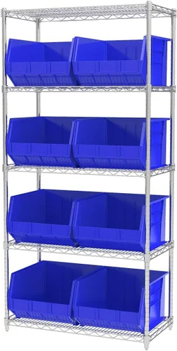 Miniatura 9 de Akro-Mils 30270 AkroBins Contenedores de almacenamiento de plástico, contenedores apilables que ahorran espacio para garaje, despensa, organización