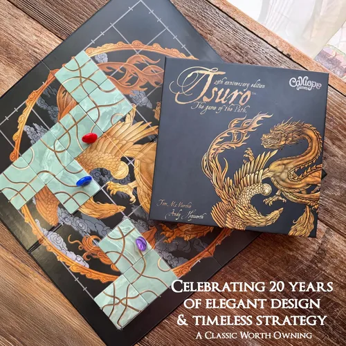 Miniatura 6 de Tsuro 20th Anniversary Edition - Juego de mesa de estrategia de colocación de azulejos galardonado, 2-8 jugadores a partir de 8 años