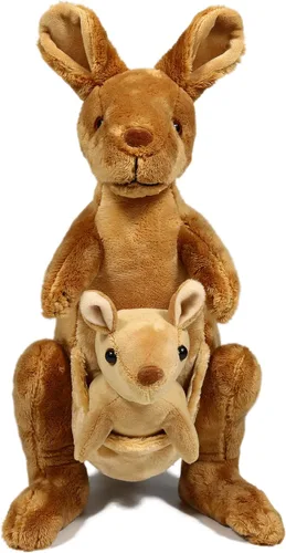 Miniatura 4 de Ice King Bear Peluche canguro con peluche extraíble Joey, 12 pulgadas