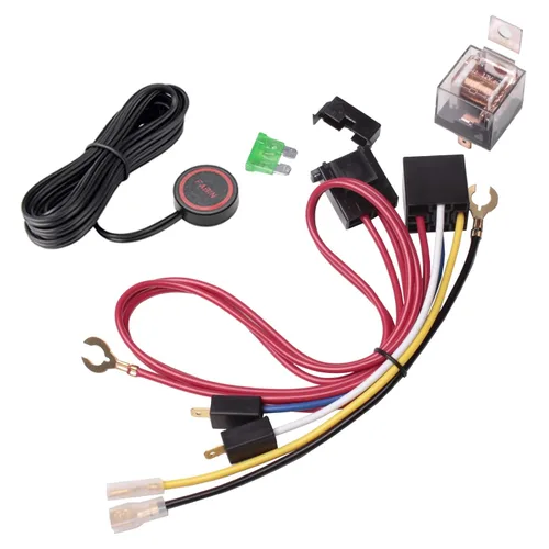 Miniatura 13 de FARBIN Botón de Presión de Bocina con Conector Rápido, Interruptor Momentáneo con 3 Metros de Cable, Interruptor de Botón Redondo con Tapa Roja