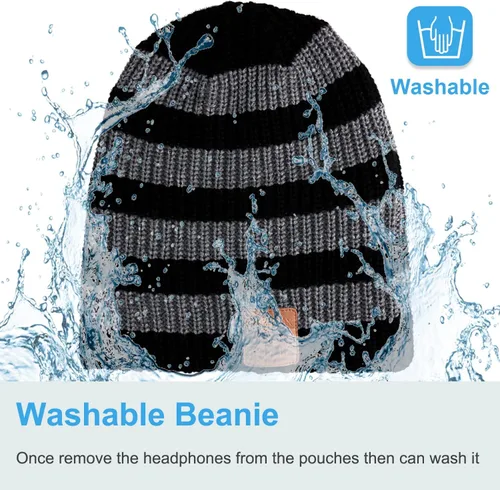 Miniatura 48 de Rotibox - Gorro inalámbrico con Bluetooth para deportes al aire libre, regalo de Navidad.