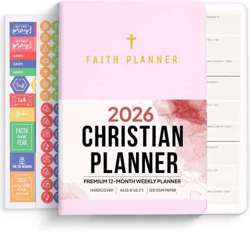 Miniatura 11 de Agenda cristiana 2026 y diario de oración Fortalece tu relación con Dios y navega mejor por su camino por ti Agenda diaria con versículos