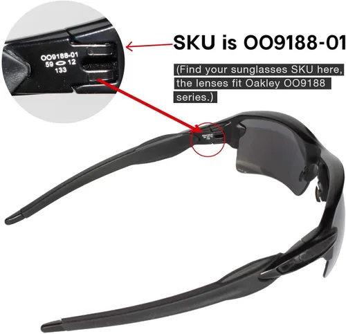 Miniatura 4 de Walleva - Lentes de repuesto para gafas de sol Oakley Flak 2.0 XL, 26 opciones disponibles