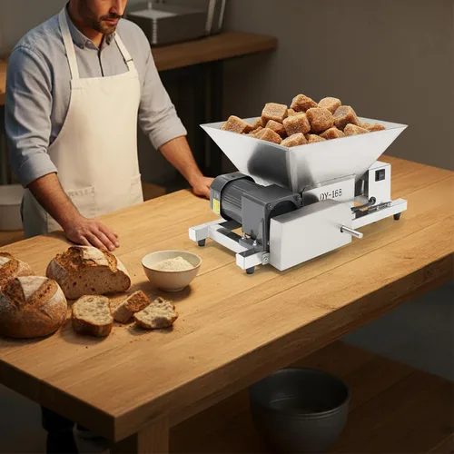 Miniatura 4 de Electric Fruit Crusher 60W Pure Copper Motor - 44LBS/H Stainless Steel Fruit Grinder with 1.06GAL Capacity, Forward & Reverse Control for Wine