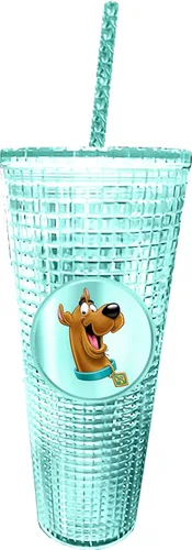 Miniatura 23 de Spoontiques Harry Potter Vaso de diamantes, 20 oz - Vaso texturizado con pajita, aislamiento de doble pared, sin BPA - Gryffindor