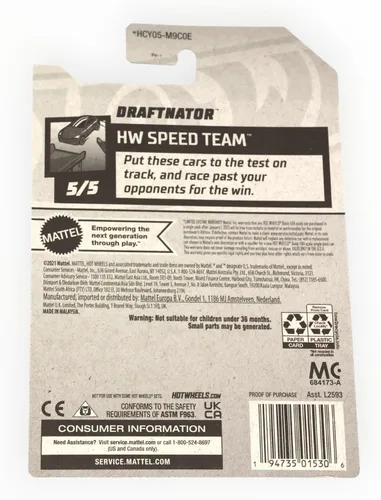 Miniatura 2 de Hot Wheels 2022 - Draftnator * Caza del tesoro * Equipo de velocidad HW 5/5 [rojo] 113/250