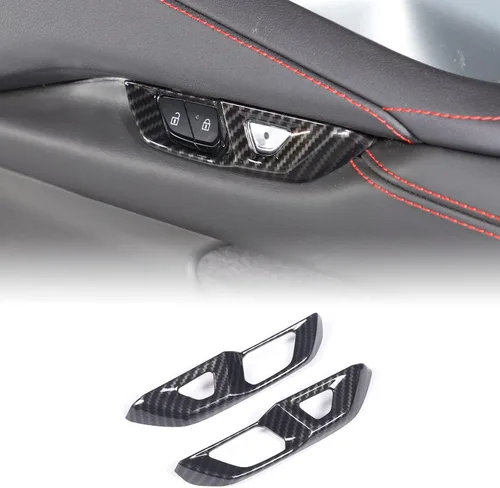 Miniatura 34 de CHEAYAR Funda de cargador de teléfono con patrón de fibra de carbono compatible con Chevrolet Corvette C8 2020-2023, funda de carga inalámbrica
