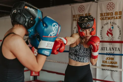 Miniatura 3 de RIVAL Boxeo RHG10 Intelli-Shock Headgear, D3O acolchado frontal y lateral, ajuste de gancho y bucle trasero con encaje en la parte superior