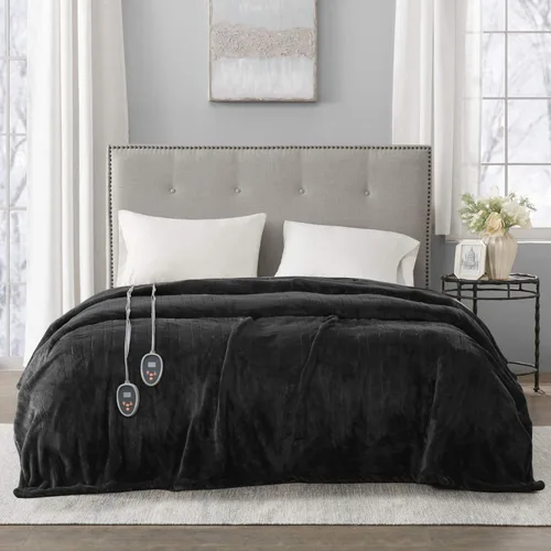 Miniatura 12 de Manta eléctrica térmica Beautyrest para clima frío, manta térmica de calentamiento rápido, apagado automático, prácticamente cero EMF, configuración