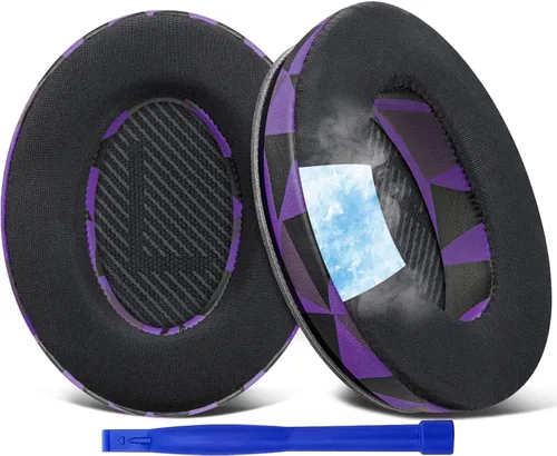 Miniatura 18 de SoloWIT Almohadillas de repuesto de gel refrigerante para auriculares Bose QuietComfort 35 (QC35) y Quiet Comfort 35 II (QC35 II), almohadillas
