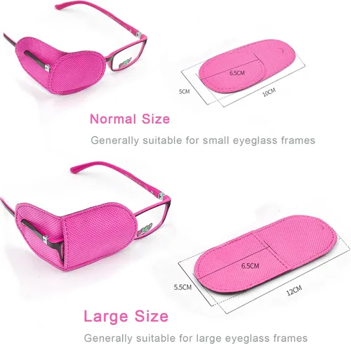 Miniatura 4 de 12 parches oculares para adultos y niños, parche médico para ojos, tratamiento de ojos perezosos, ambliopía y estrabismo, parche para ojos izquierdo