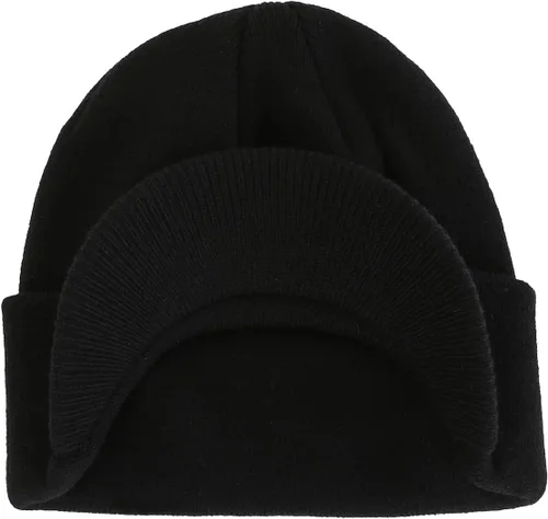 Miniatura 2 de Home Prefer - Gorro de invierno para hombre con visera, cálida y doble punto.