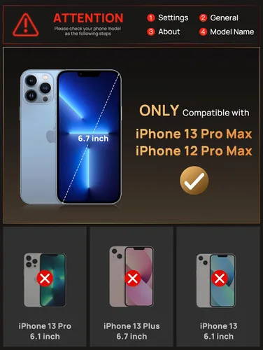Miniatura 2 de Vihibii Funda para iPhone 13 Pro Max/iPhone 12 Pro Max con tarjetero (4 tarjetas) [bloqueo RFID] y cubierta de cámara deslizante, protección contra