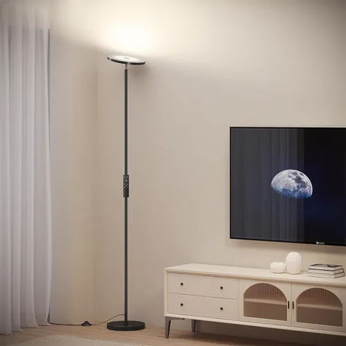 Miniatura 5 de SUNMORY Lámparas de pie para sala de estar, lámpara de pie LED súper brillante de 32 W/3000 lm con control remoto, lámpara de pie de 69 pulgadas