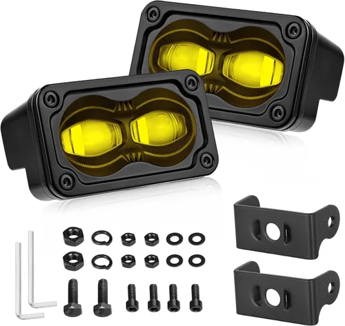 Miniatura 33 de Cápsulas LED ámbar, parte AKD de 3 pulgadas, luz LED de conducción de 40 W, luz LED todoterreno, luz de trabajo LED amarilla, luces antiniebla