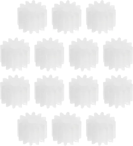 Miniatura 12 de Bettomshin - 30 engranajes helicoidales de 0.236 x 0.079 x 0.354 in, 0.24 x 0.08 x 0.35 pulgadas (ODxIDxT) 102A 0.5 módulos engranajes de plástico