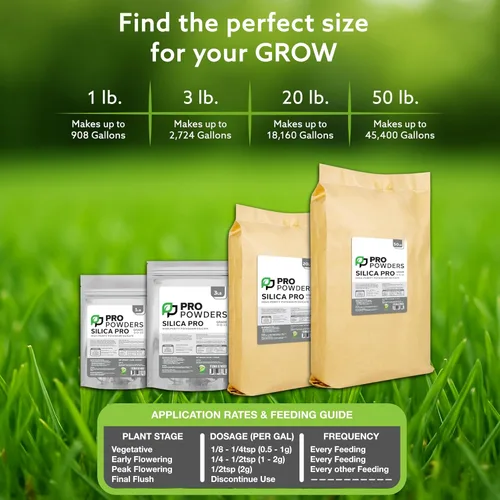 Miniatura 4 de Pro Powders Silica Potasio Silicato de Silicato de 3LB en polvo – Hace hasta 2,700 galones – Estimula ramas y sistema de suministro de nutrientes